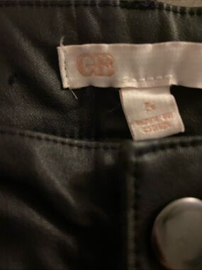 Gianni Bini Black Skinny Pants with Button Detail